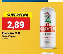 Lidl Piwo Okocim O.k. Beer oferta