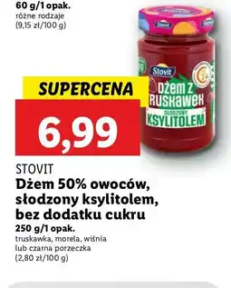 Dżem z czarnych porzeczek ksylitolem Stovit
