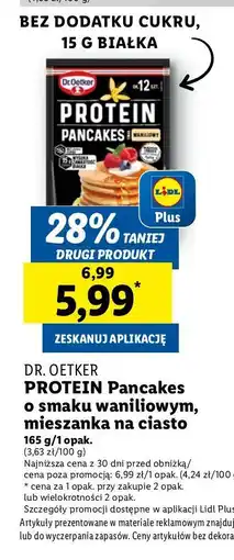 Lidl Pancakes waniliowe proteinowe Dr. Oetker oferta