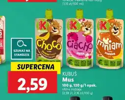 Lidl Deserek ciacho malinowe Kubuś oferta