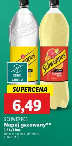 Lidl Napój citrus mix zero Schweppes oferta