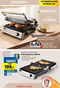 Lidl Grill kontaktowy 2000 w Silvercrest oferta