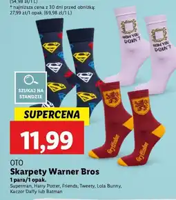 Lidl Skarpety superman oferta