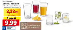 Lidl LIVARNO home Zestaw 3 szklanek oferta