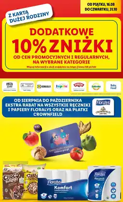 Lidl Płątki czekoladowe poduszki Crownfield oferta