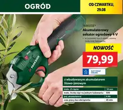 Lidl Sekator akumulatorowy 4 v Parkside oferta