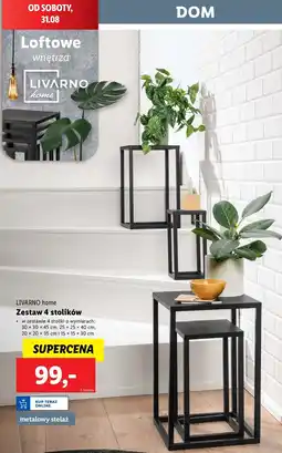 Lidl Zestaw stolików Livarno Home oferta