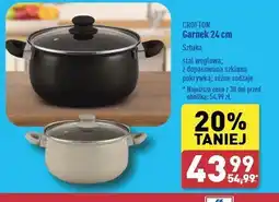 ALDI Garnek z odlewu aluminium 24 cm Crofton oferta