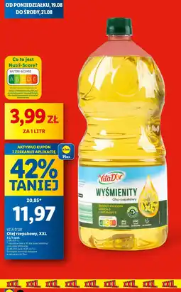 Lidl Olej rzepakowy Vita d'or oferta