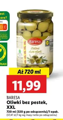 Lidl Oliwki zielone bez pestek Baresa oferta