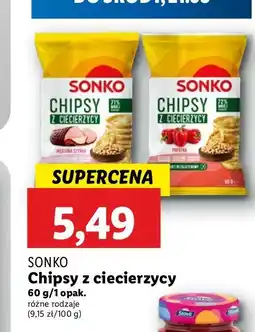 Lidl Chipsy z ciecierzycy paprykowe Sonko oferta