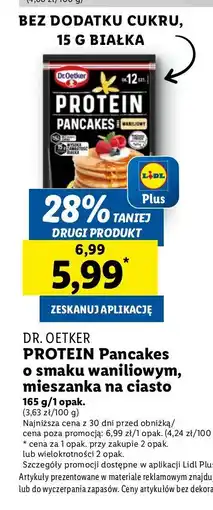 Lidl Pancakes waniliowe proteinowe Dr. oetker oferta
