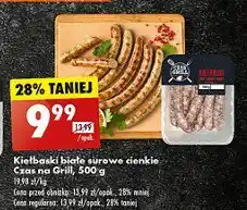 Biedronka Kiełbaski białe surowe Czas na grill oferta