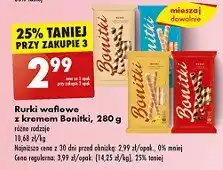 Biedronka Rurki z kremem peanut butter Bonitki oferta