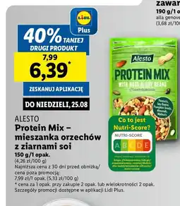 Lidl Mieszanka orzechów z ziarnami soi Alesto oferta