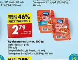 Biedronka Rybka po grecku Lisner oferta