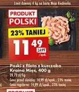 Biedronka Paski z fileta kurczaka Kraina mięs oferta