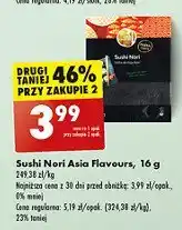 Biedronka Prażone liście alg morskich sushi nori Asia flavours oferta