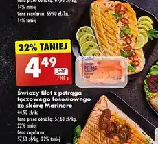 Biedronka Pstrąg tęczowo-łososiowy filet Marinero oferta