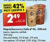 Biedronka Napój kawowy macchiato Cafe d'or oferta