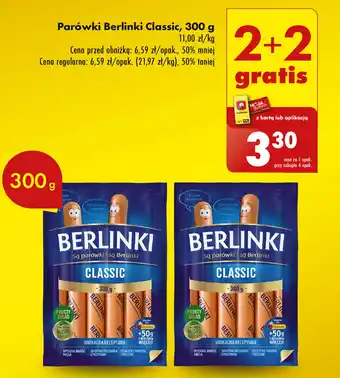 Biedronka Parówki Berlinki oferta