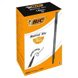 Makro BiC Round Stic Classic Długopis czarny 60 sztuk oferta