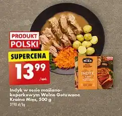 Biedronka Indyk w sosie maślano-koperkowym wolno gotowane Kraina Mięs oferta