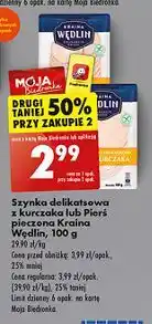 Biedronka Szynka delikatesowa z kurczaka Kraina Wędlin oferta