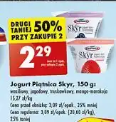 Biedronka Jogurt typu islandzkiego z mango i marakują Piątnica Skyr oferta