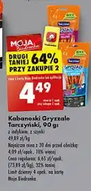 Biedronka Kabanosiki z szynki Tarczyński Gryzzale oferta