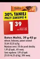 Biedronka Baton peanut caramel Meltie oferta