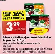 Biedronka Dżem czarna porzeczka Rapsodia oferta