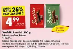 Biedronka Wafelki orzechowe Bonitki oferta