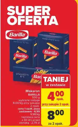 Carrefour Makaron spaghetti no 5 Barilla oferta