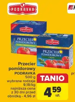Carrefour Przecier pomidorowy z bazylią Podravka oferta