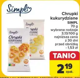 Carrefour Chrupki kukurydziane cebulka Simpl oferta