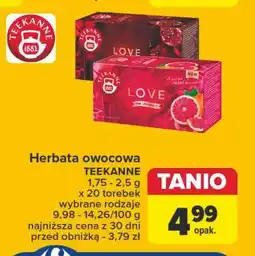 Carrefour Herbata pink grapefruit Teekanne Love oferta