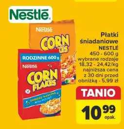 Carrefour Płatki śniadaniowe miód i orzeszki Corn Flakes (Nestle) oferta