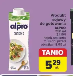Carrefour Napój sojowy do gotowania Alpro Cooking oferta