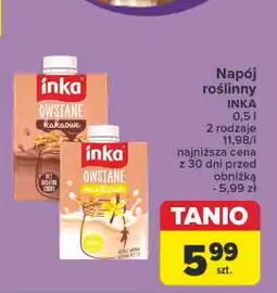 Carrefour Napój owsiany kakaowy Inka Owsiane oferta