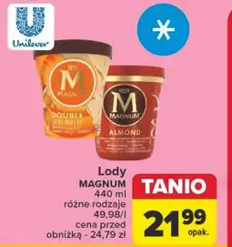 Carrefour Lód sunlover Algida Magnum Double oferta