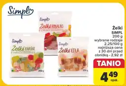 Carrefour Żelki kwaśne cola Simpl oferta