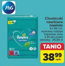 Carrefour Chusteczki nawilżane Pampers Fresh Clean oferta
