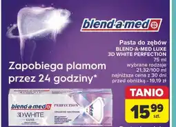 Carrefour Pasta do zębów perfection Blend-A-Med 3D White Luxe oferta