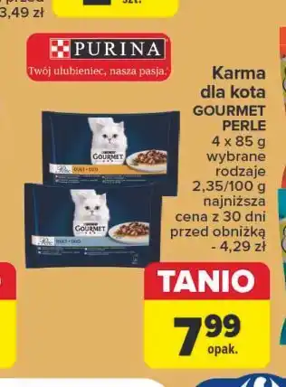 Carrefour Karma dla kota rybny duet Purina Gourmet Perle oferta