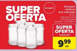 Carrefour Komplet słoików bez nakrętek oferta