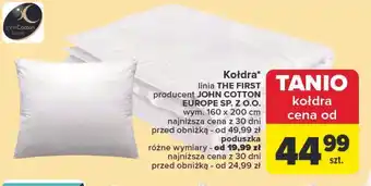 Carrefour Poduszka the first 50 x 60 cm John Cotton oferta