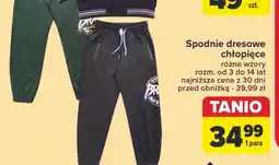 Carrefour Spodnie chłopięce 3-14 lat oferta