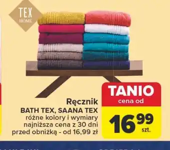 Carrefour Ręcznik bath 100 x 150 cm Tex oferta