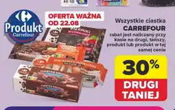 Carrefour Ciastka czekoladowo-bakaliowe z nadzienie o smaku brownie Carrefour Extra oferta
